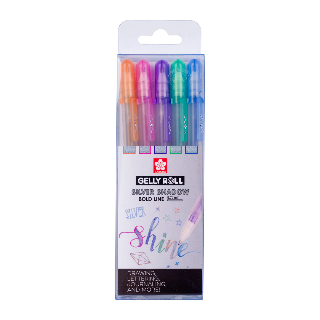 Sakura Gelly Roll Silver Shadow Set | 5 Farben