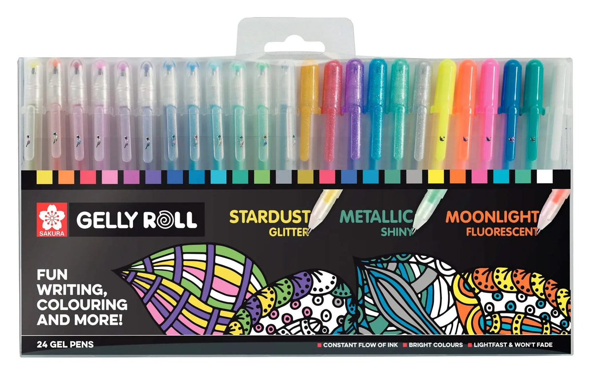 Sakura Gelly Roll, 24-teiliges Set, gemischt - Kidis Art