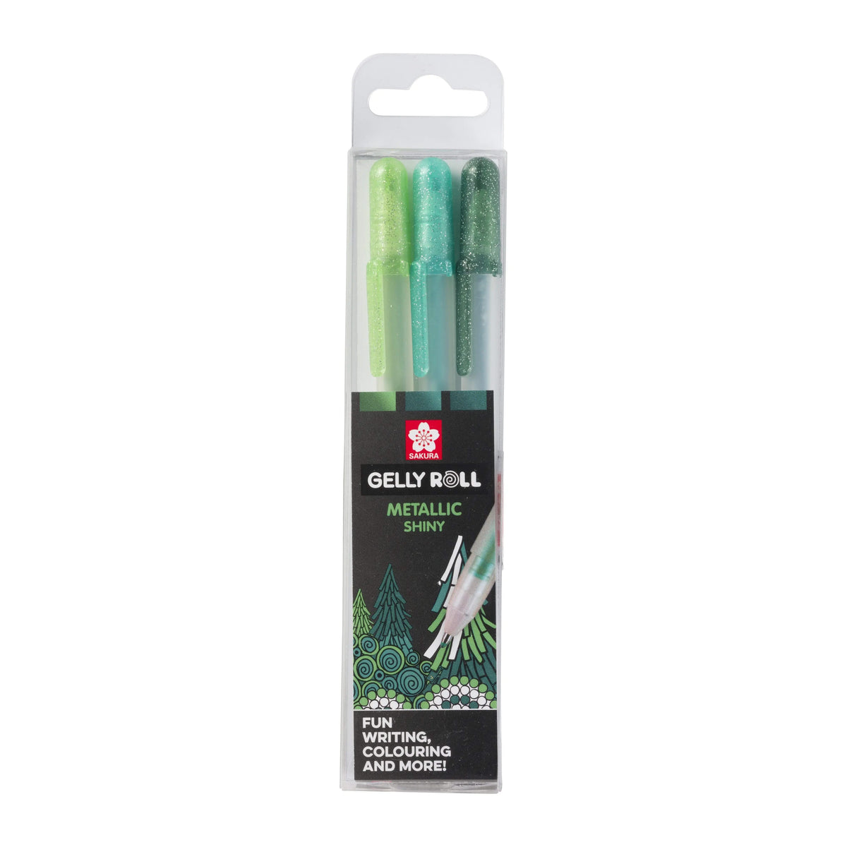 Sakura Gelstifte Gelly Roll Metallic Forest, 3-teiliges Set - Kidis Art