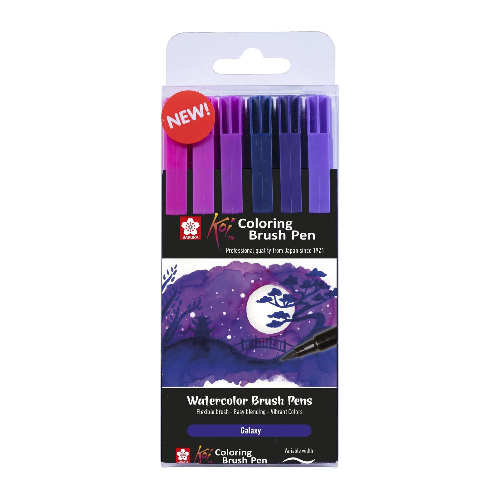 Sakura Koi Coloring Brush Pen Set Galaxy | 6 Farben - Kidis Art