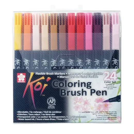 Sakura Koi Coloring Brush Pen Set | 24 Farben - Kidis Art