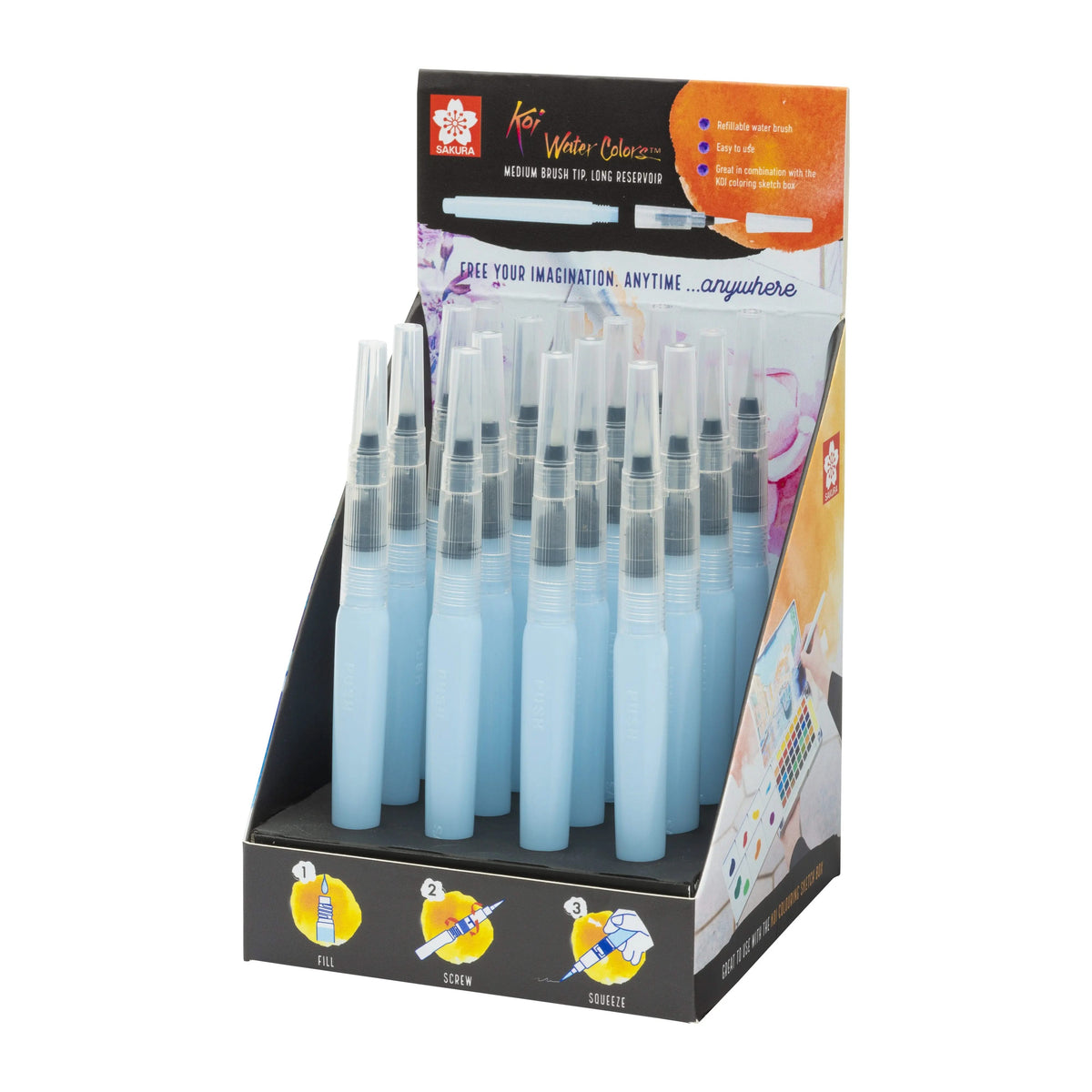 Sakura Koi Water Brush Display 16 Stück - Kidis Art