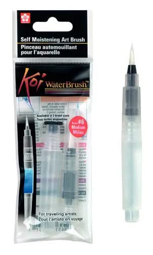 Sakura Koi Water Brush | Mittlere Spitze, Kurzer Behälter - Kidis Art