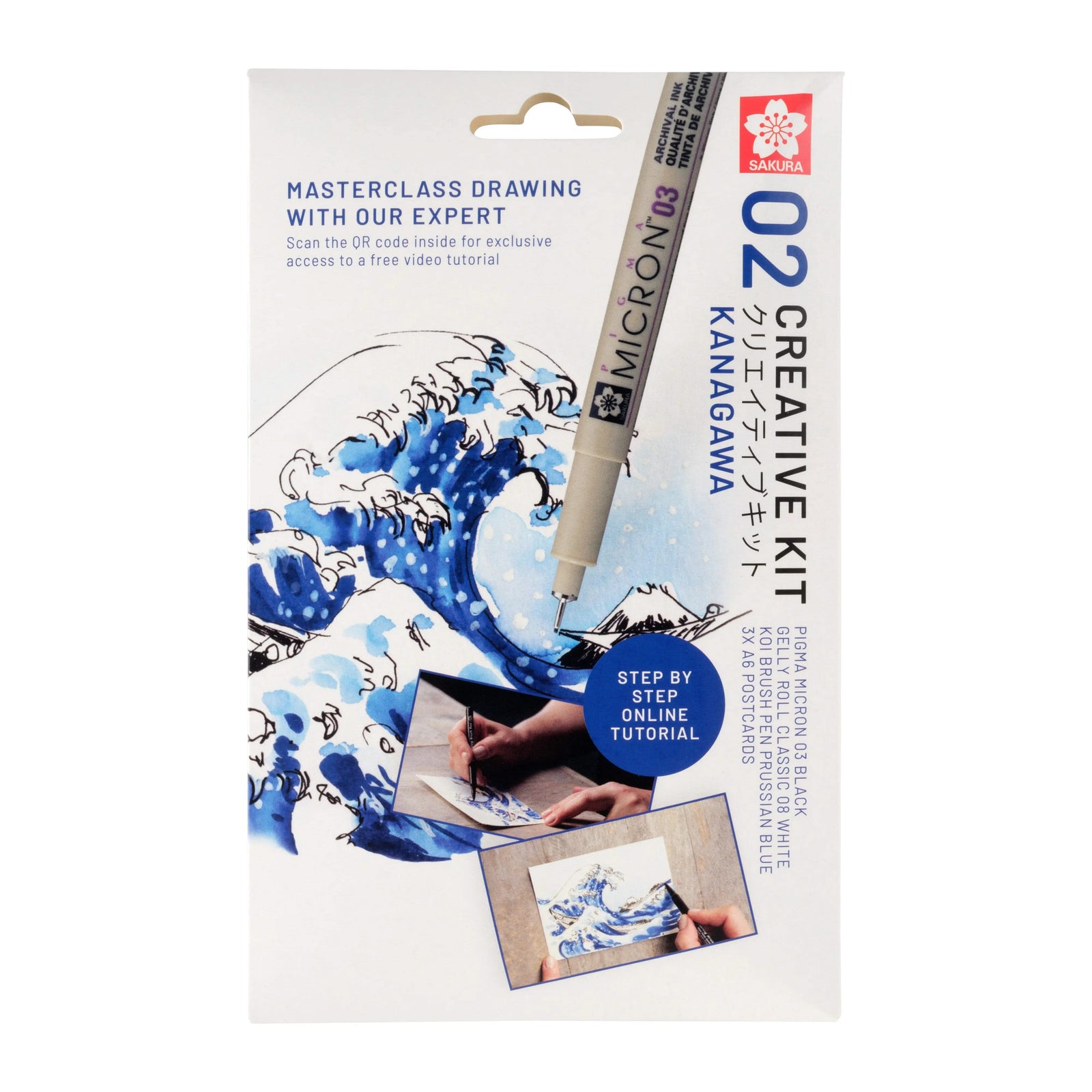 Sakura Kreativ-Set Große Welle von Kanagawa - Kidis Art