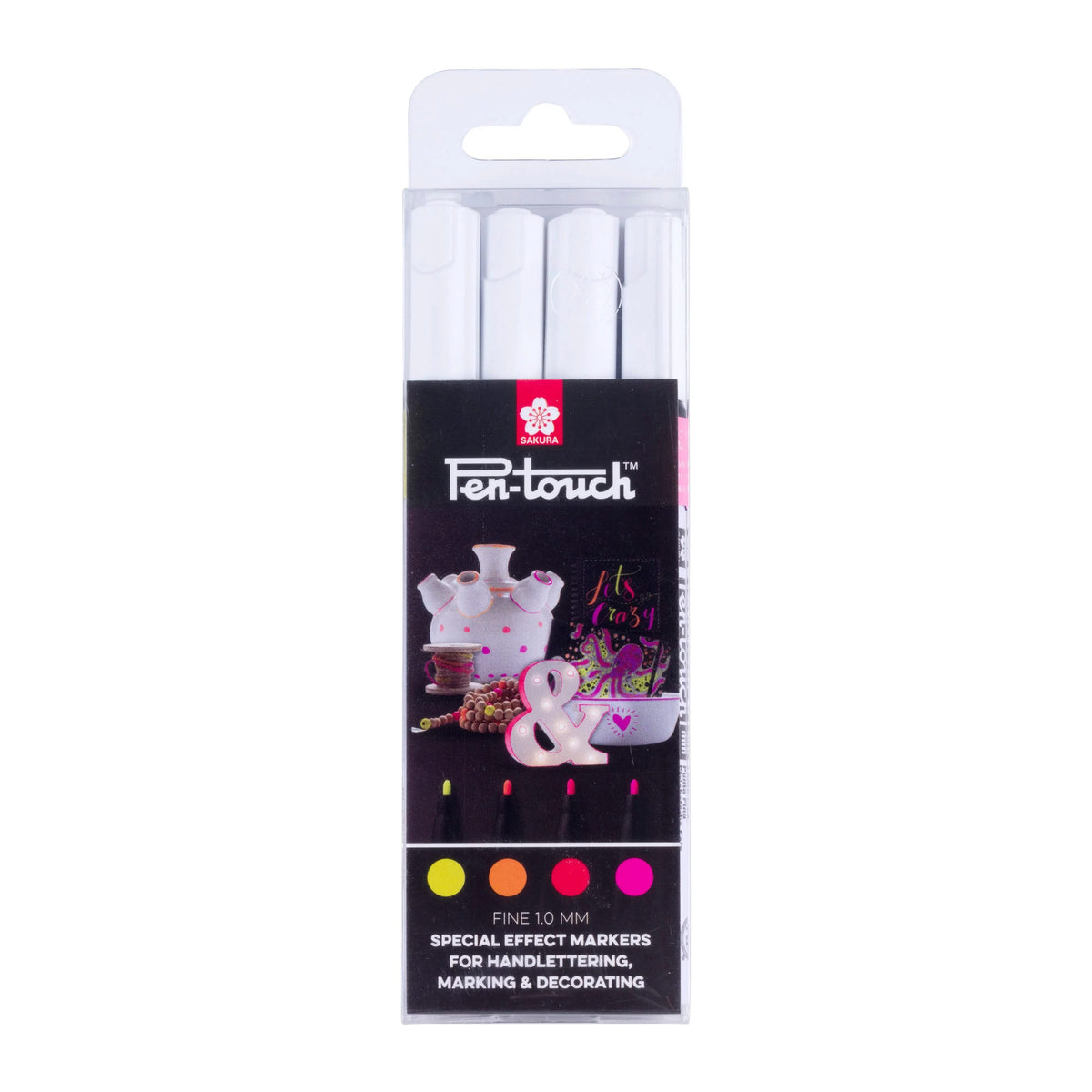 Sakura Pen-Touch Set Fluoreszierend | 4 Farben - Kidis Art