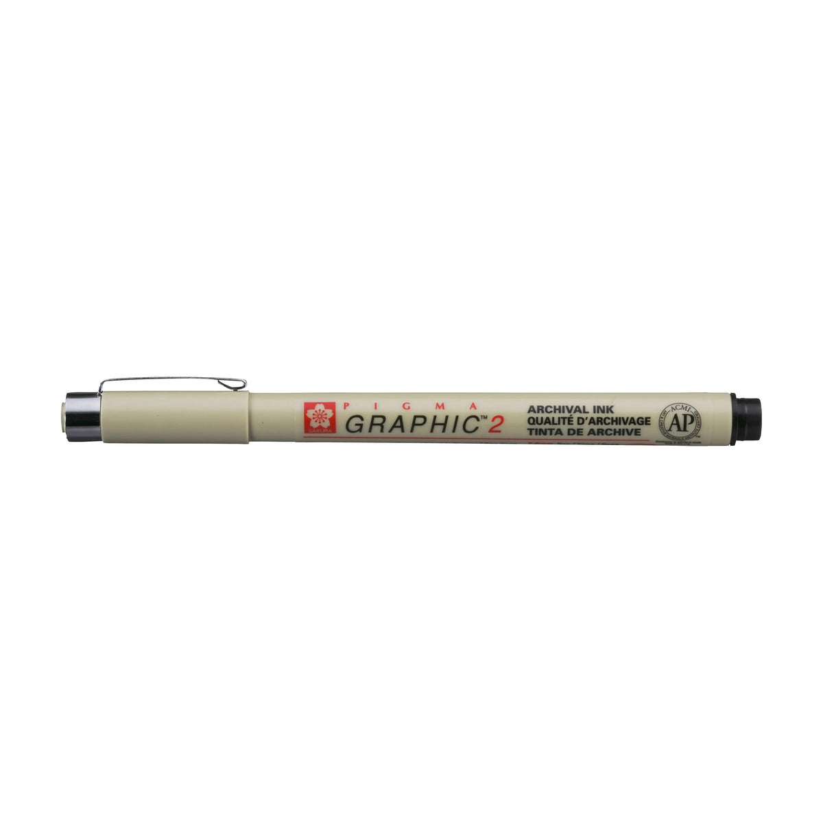 Sakura Pigma Graphic 2 - 2.0 mm - Schwarz - Kidis Art