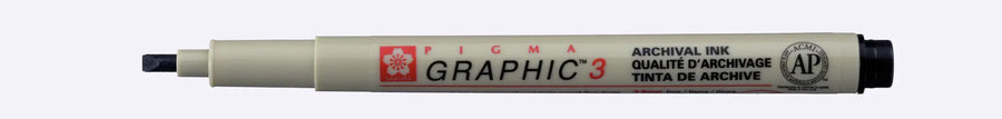 Sakura Pigma Graphic 3 - 3.0 mm - Schwarz