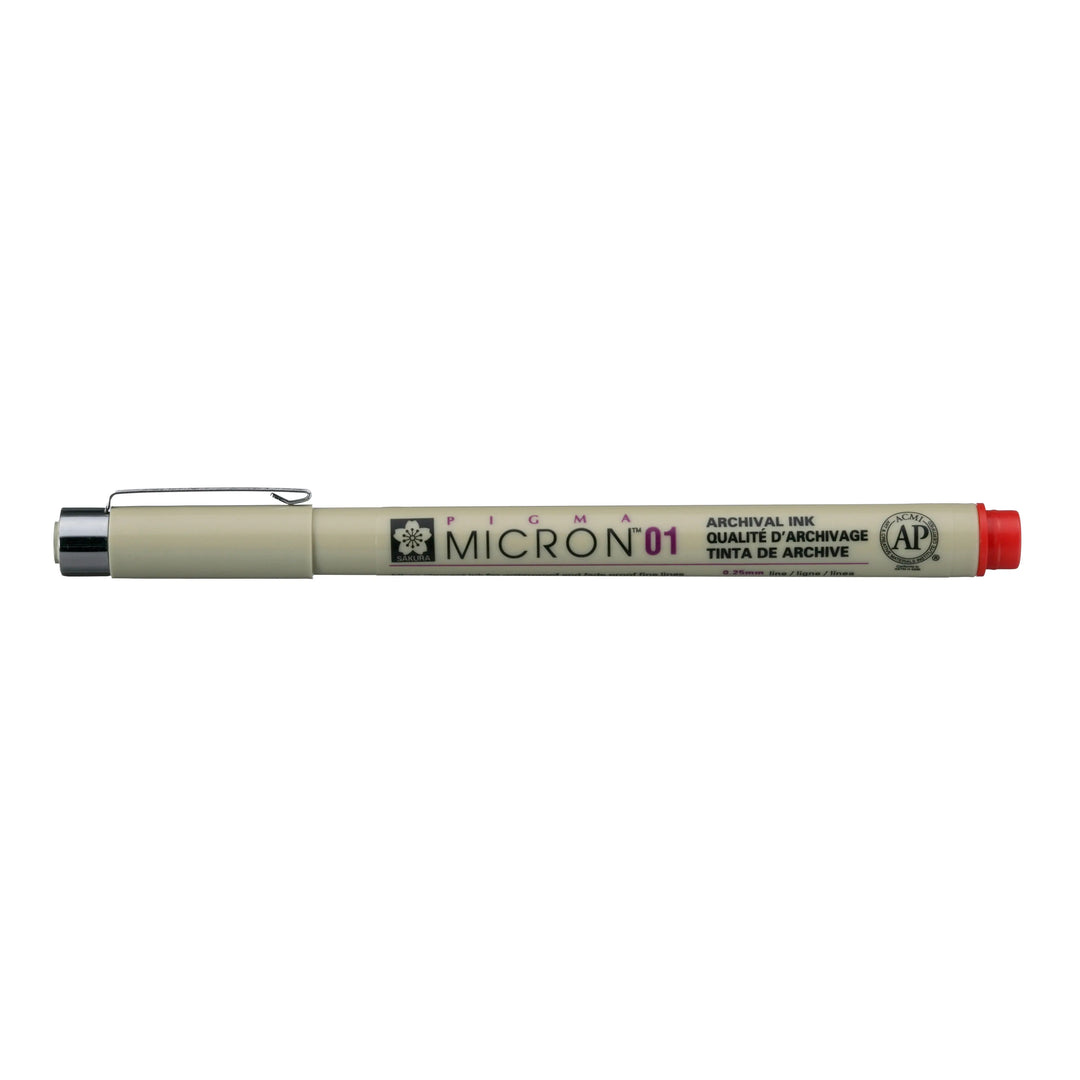Sakura Pigma Micron 01 - 0.25 mm - Rot