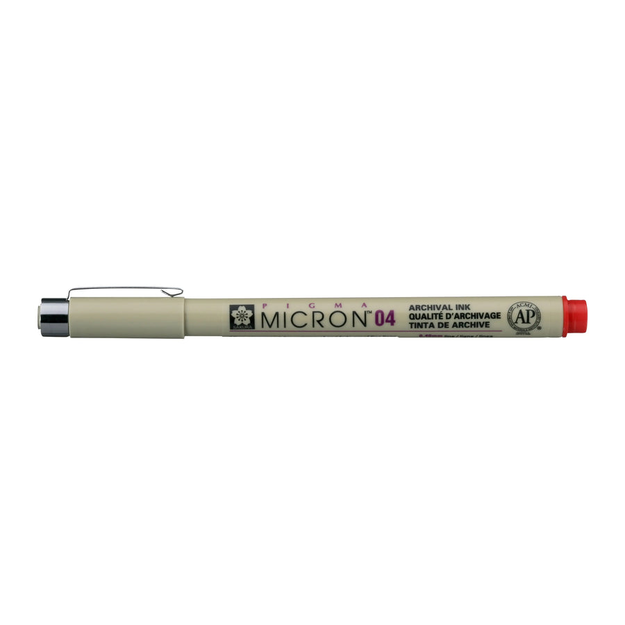 Sakura Pigma Micron 04 - 0.40 mm - Rot