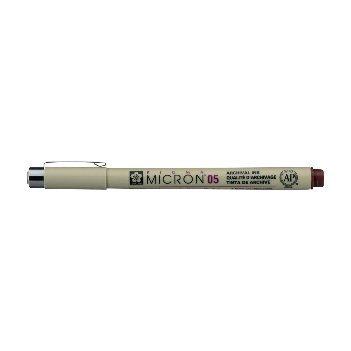 Sakura Pigma Micron 05 - 0.45 mm - Burgunderrot - Kidis Art