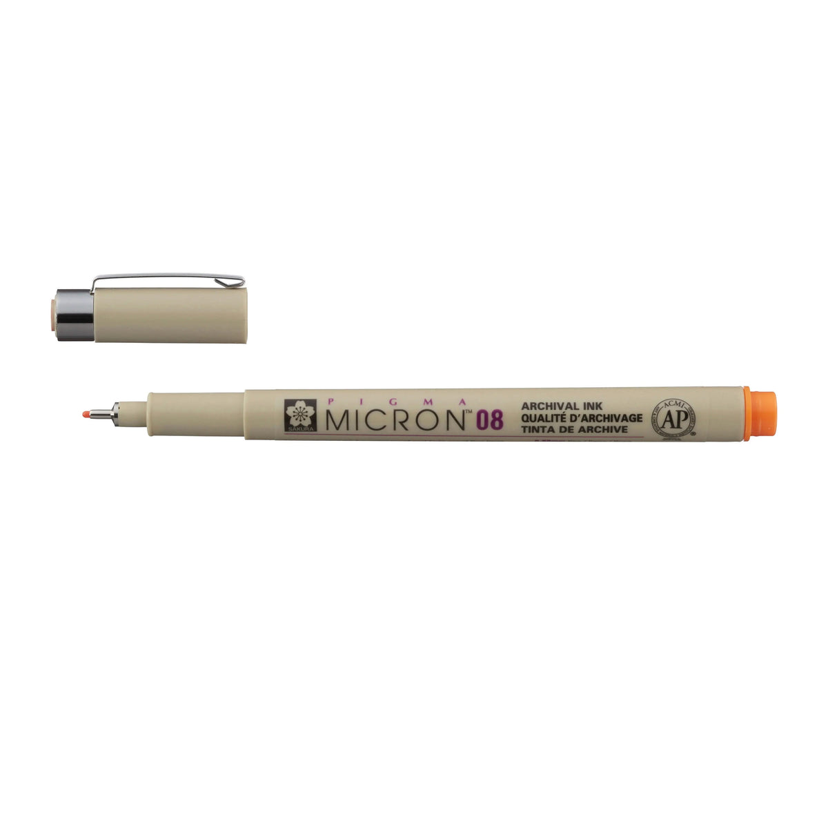 Sakura Pigma Micron 08 - 0.50 mm - Orange - Kidis Art