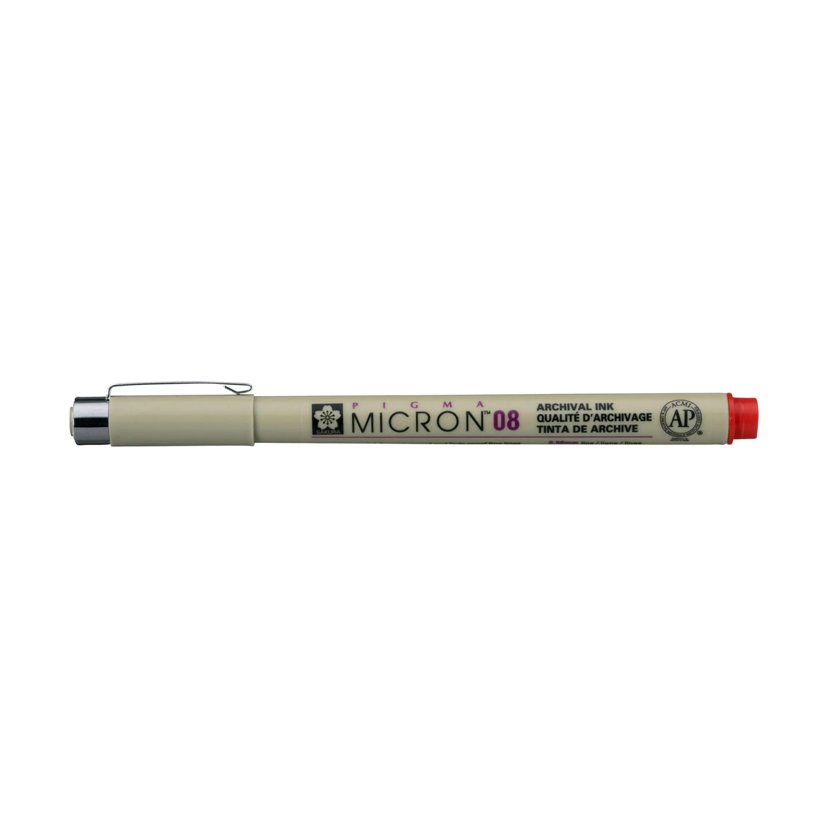 Sakura Pigma Micron 08 - 0.50 mm - Rot - Kidis Art