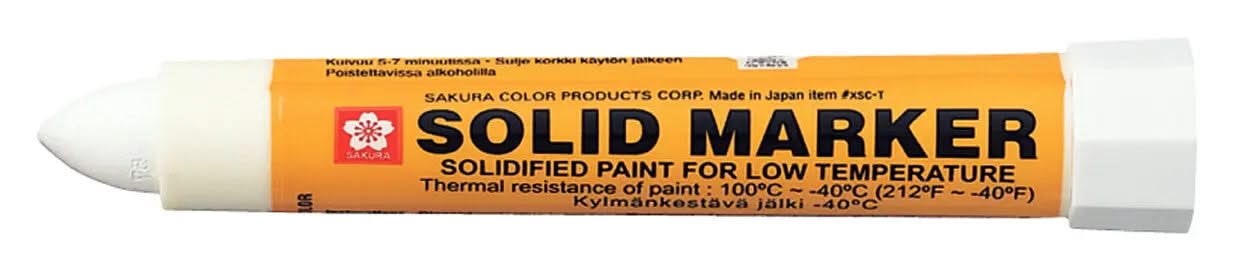 Sakura Solid Marker niedrige Temperatur Weiß - Kidis Art