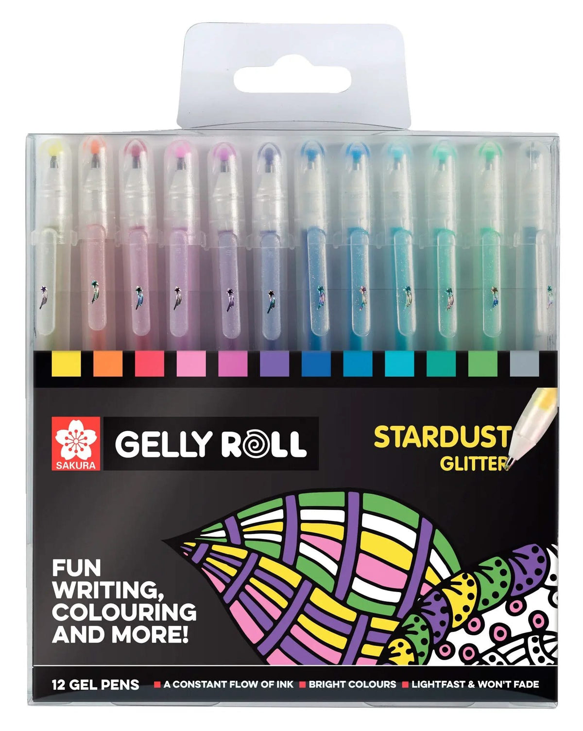 Sakura Stardust Gelstifte, 12-teiliges Set - Kidis Art