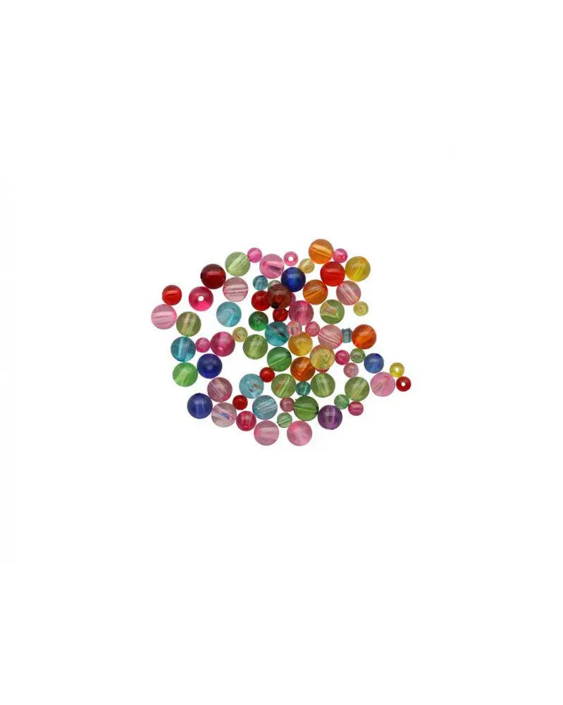 Schmuck-Perlen 6-10mm 25g Transparent