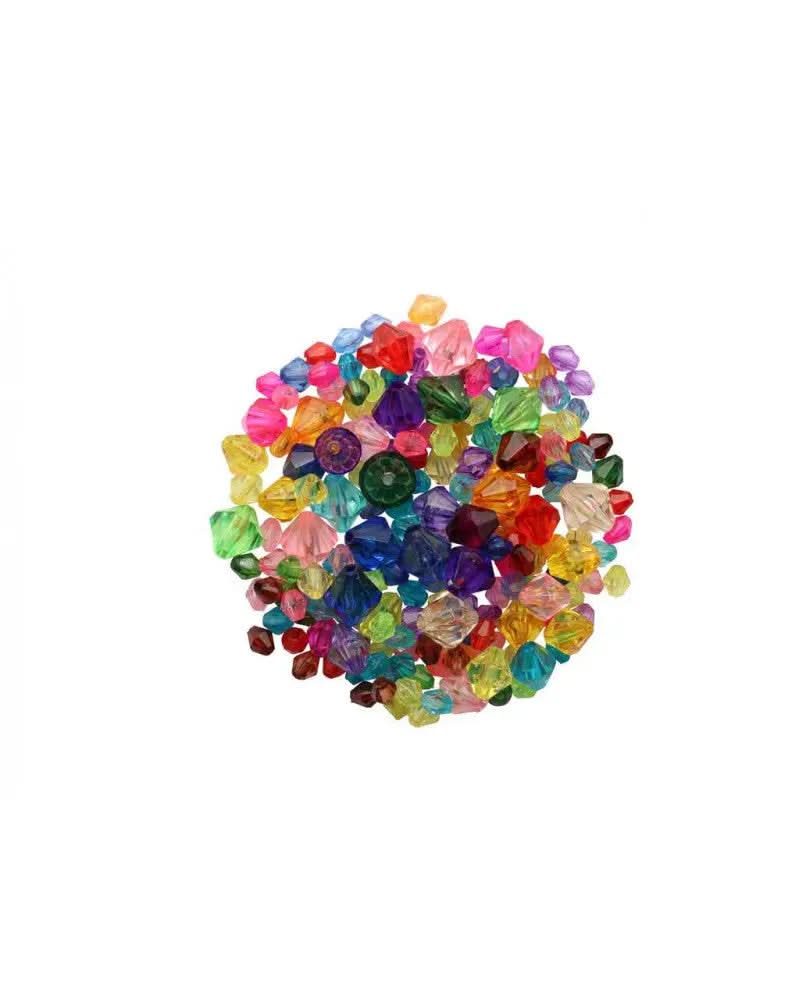 Schmuck-Perlen 6-12mm 25g Transparent - Kidis Art