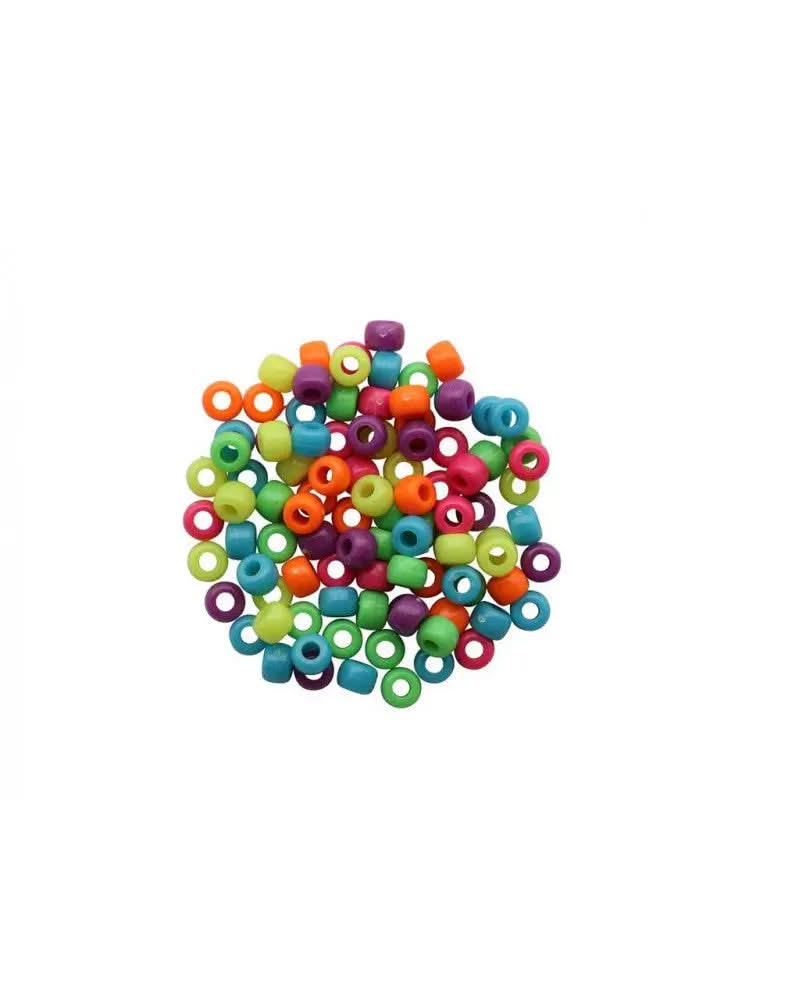 Schmuck-Perlen 6x9mm 25g Neon - Kidis Art