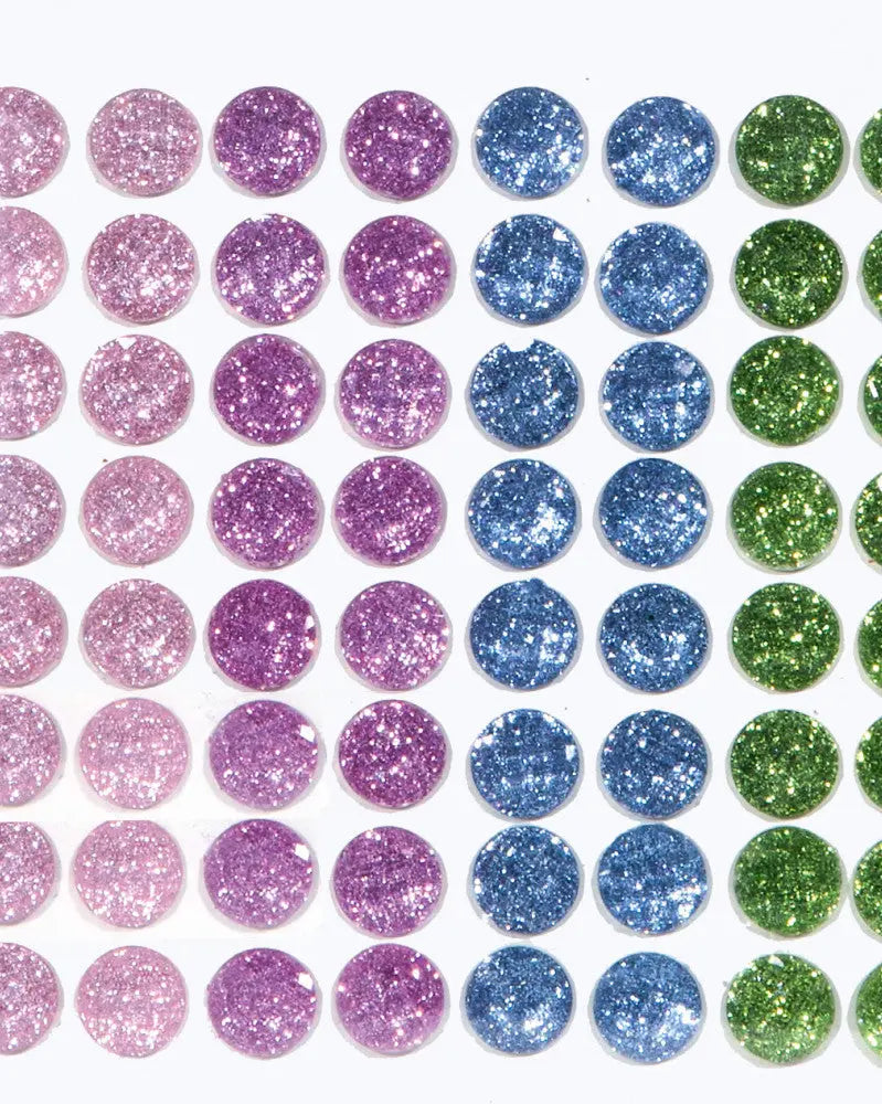 Schmucksteine glitter charm 64Stk selbstklebend