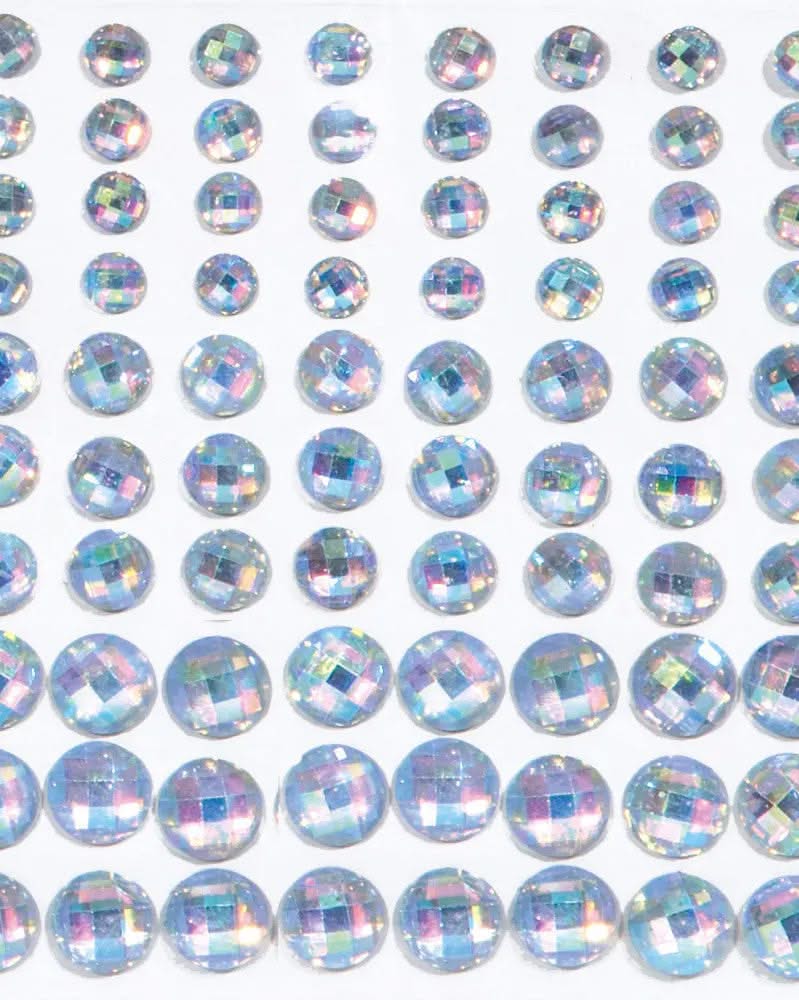 Schmucksteine sparkeling Clear, 80Stk selbstklebend - Kidis Art