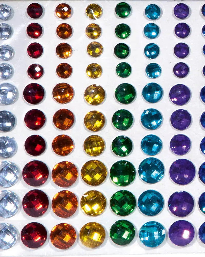Schmucksteine sparkeling rainbow, 80Stk selbstklebend
