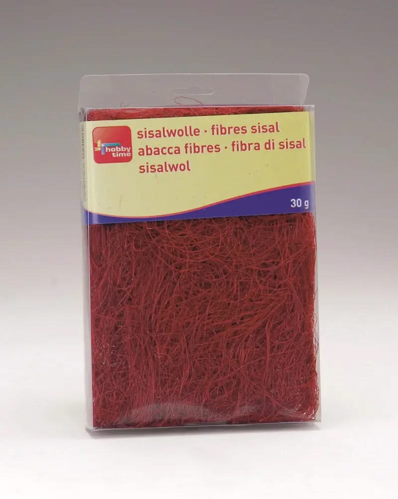 Sisalgras in Box 30g rot - Kidis Art
