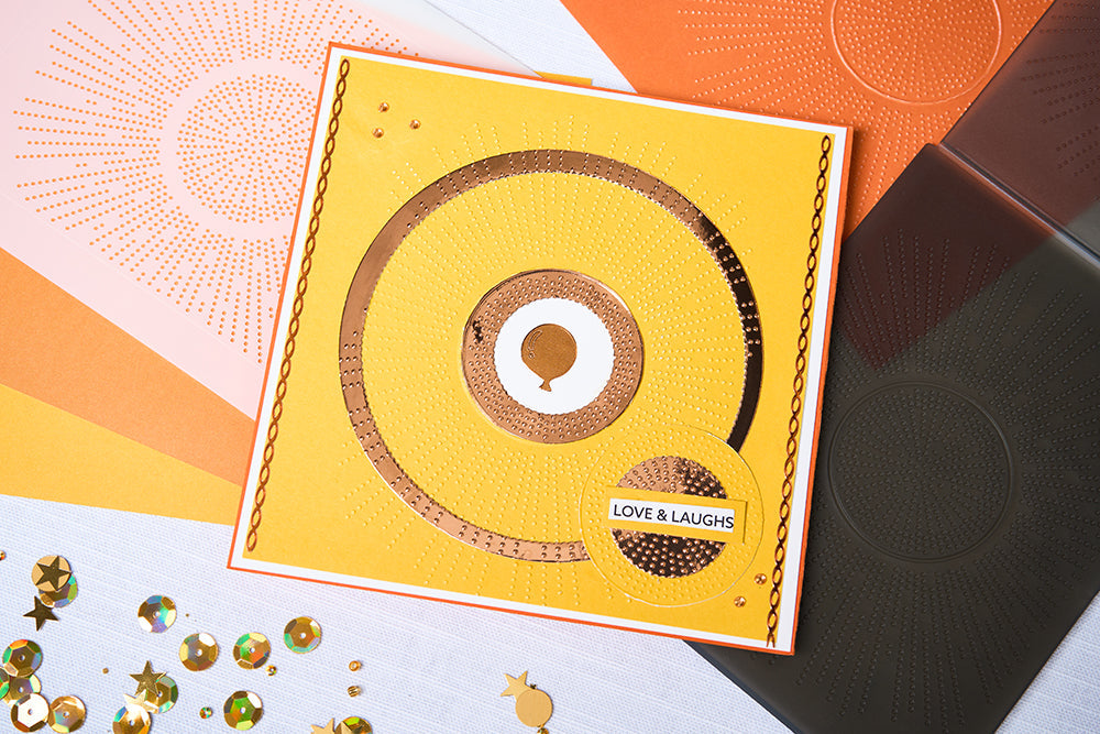 3-D Textured Impressions Prägefolder - Cosmopolitan, hell strahlen von Stacey Park