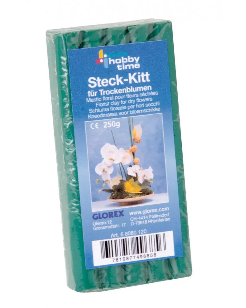 Steck-Kitt für Trockenblumen, floralgrün, 250g