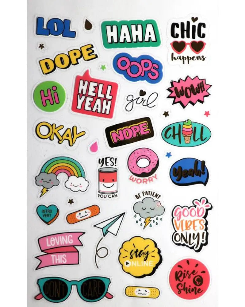 Sticker-Buch, Retro Pop Art 6 Seiten
