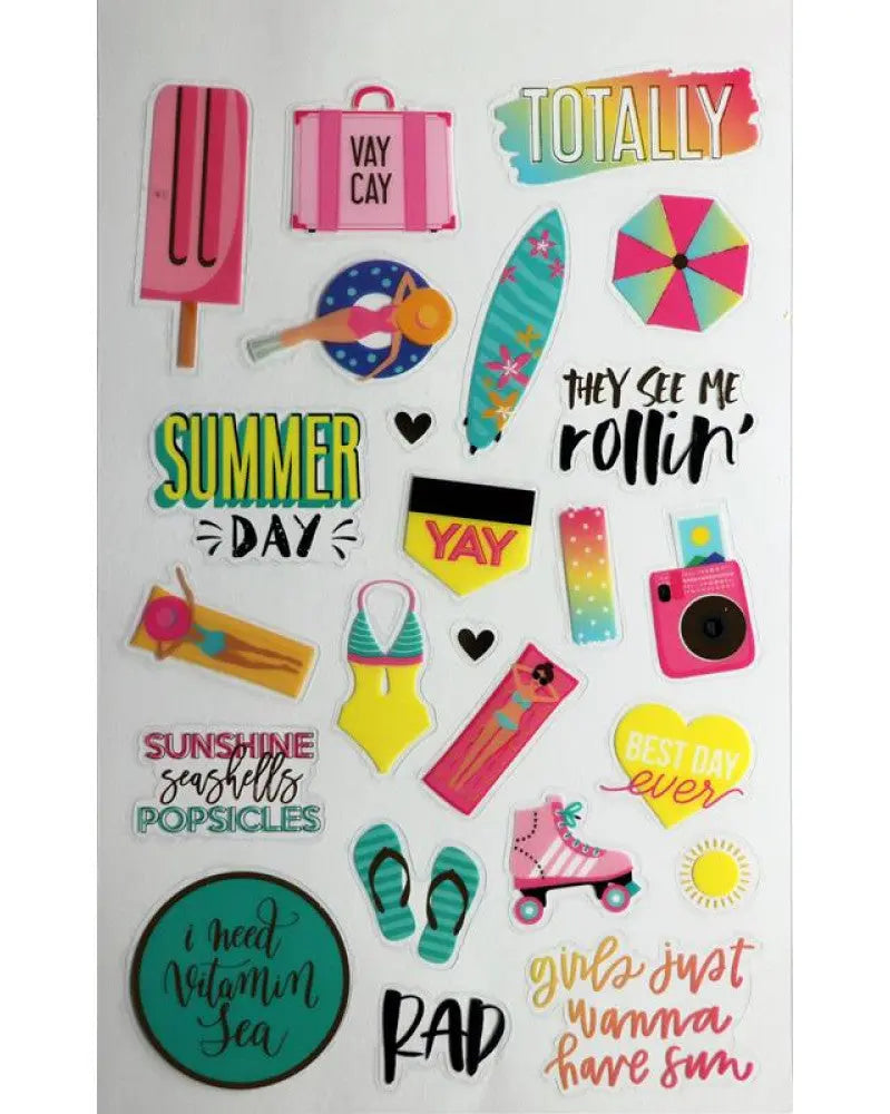 Sticker-Buch, Summer Fun 6 Seiten