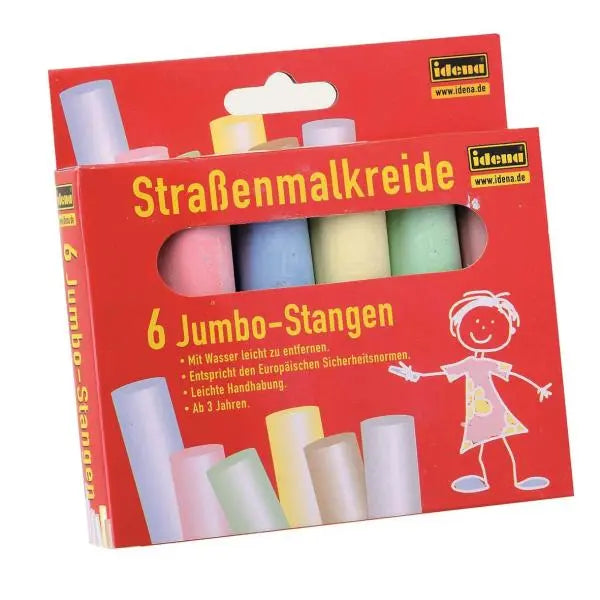 Strassenmalkreide, 6 Farben