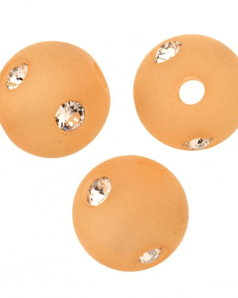 Strassperle 8mm Swarovski dunkelgrün matt - Kidis Art