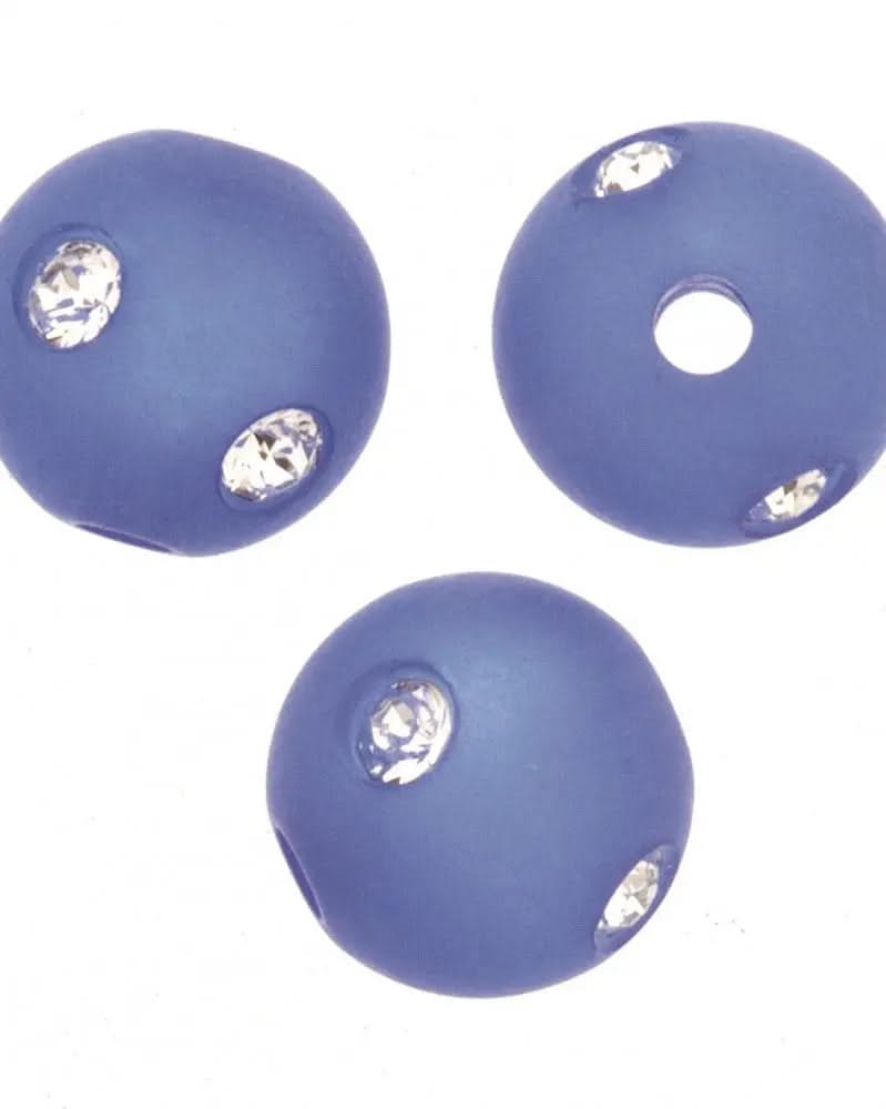 Strassperle 8mm Swarovski königsblau matt - Kidis Art