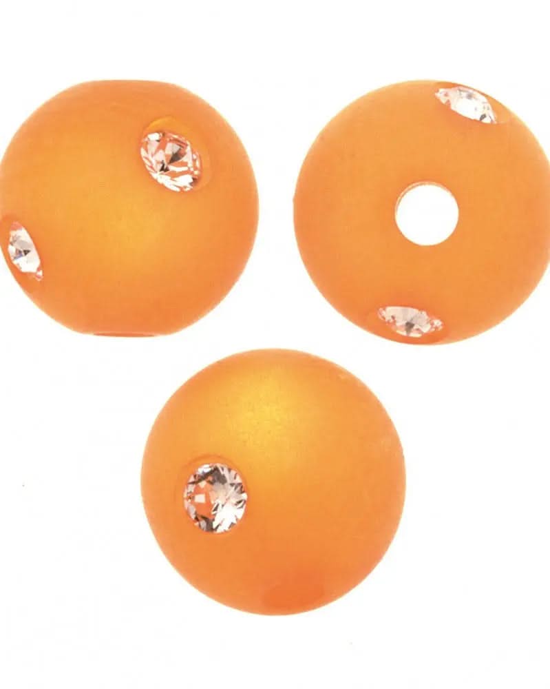 Strassperle 8mm Swarovski orange matt - Kidis Art