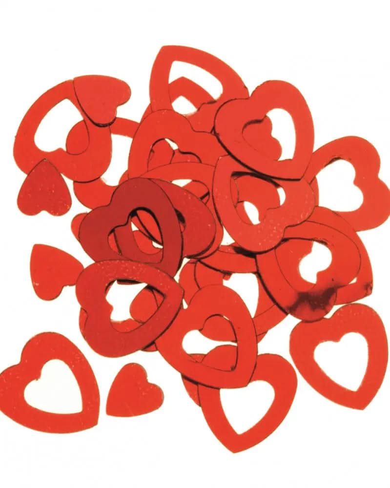 Streuherzen rot gross ca. 15g - Kidis Art