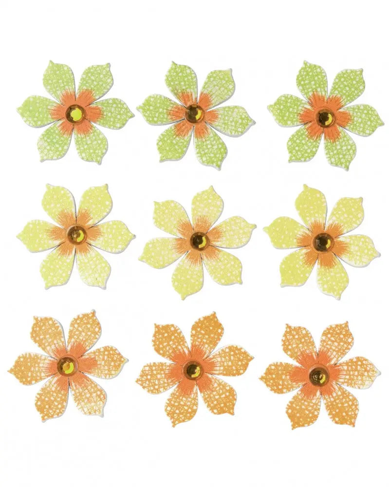 Streuteile Blumen 9Stk Sperrholz Pappel