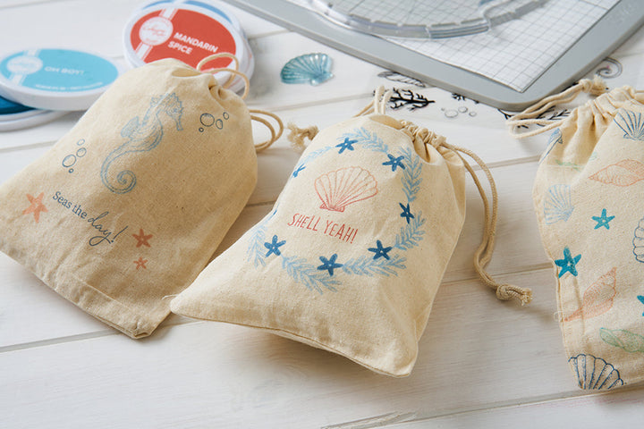 Klarsichtstempel 15 Stück - Ocean Elements by Lisa Jones