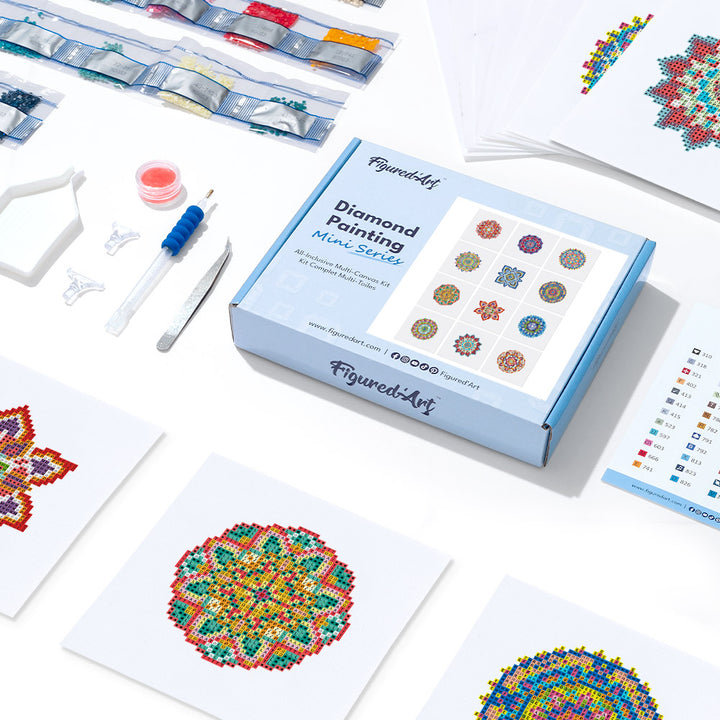 Mini-Serie Diamond Painting Mandalas - Kidis Art