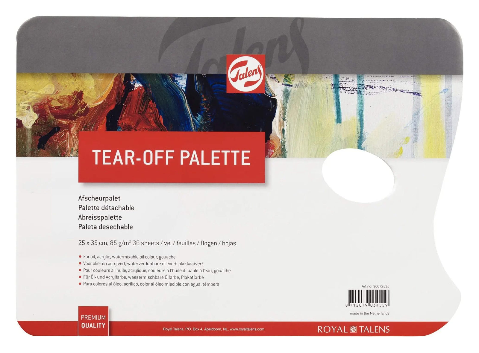 Talens Abreißpalette 25 x 35 cm - Kidis Art