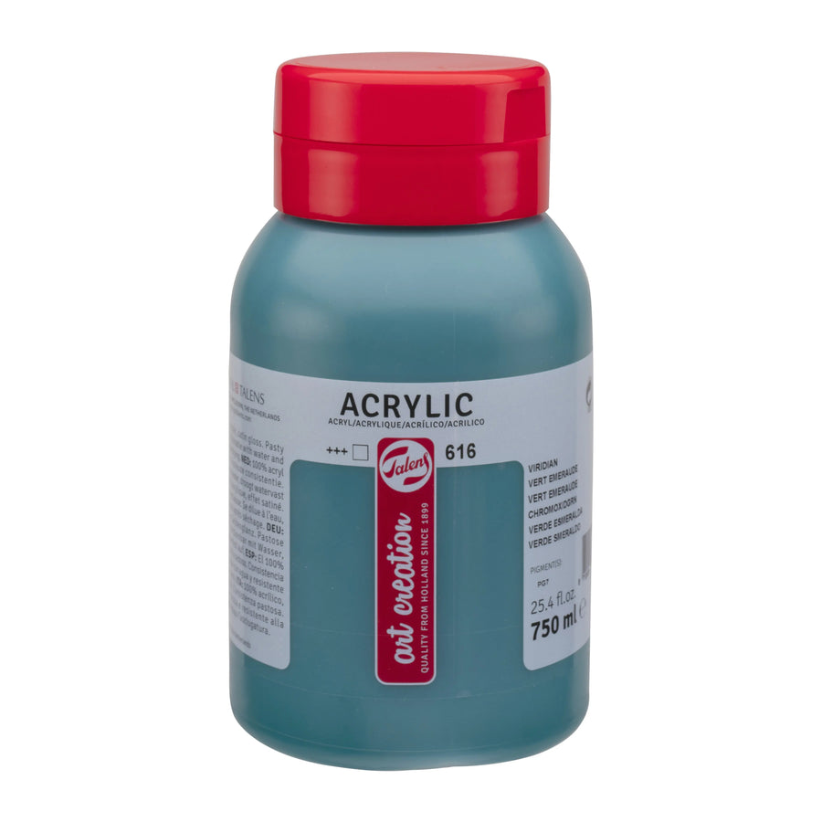 Talens Art Creation Acrylfarbe Flasche 750 ml Chromoxidgrün Feurig 616