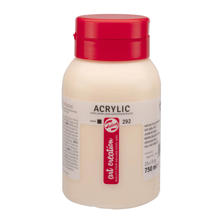 Talens Art Creation Acrylfarbe Flasche 750 ml Neapelgelb Rot Hell 292