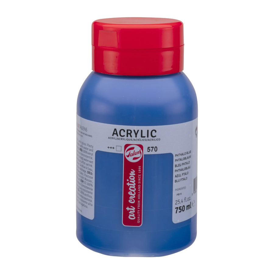 Talens Art Creation Acrylfarbe Flasche 750 ml Phthaloblau 570