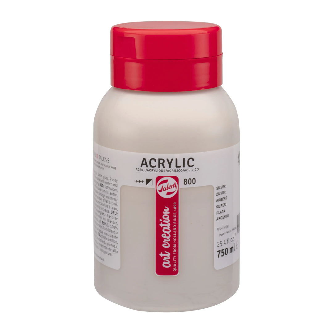 Talens Art Creation Acrylfarbe Flasche 750 ml Silber 800