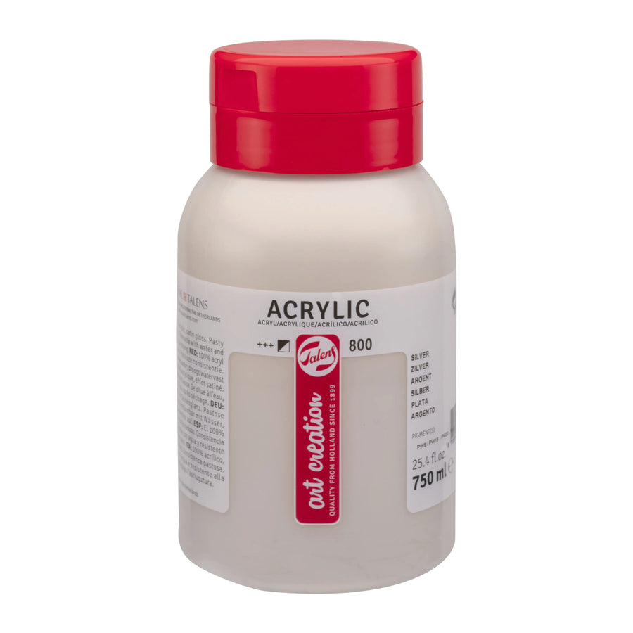 Talens Art Creation Acrylfarbe Flasche 750 ml Silber 800