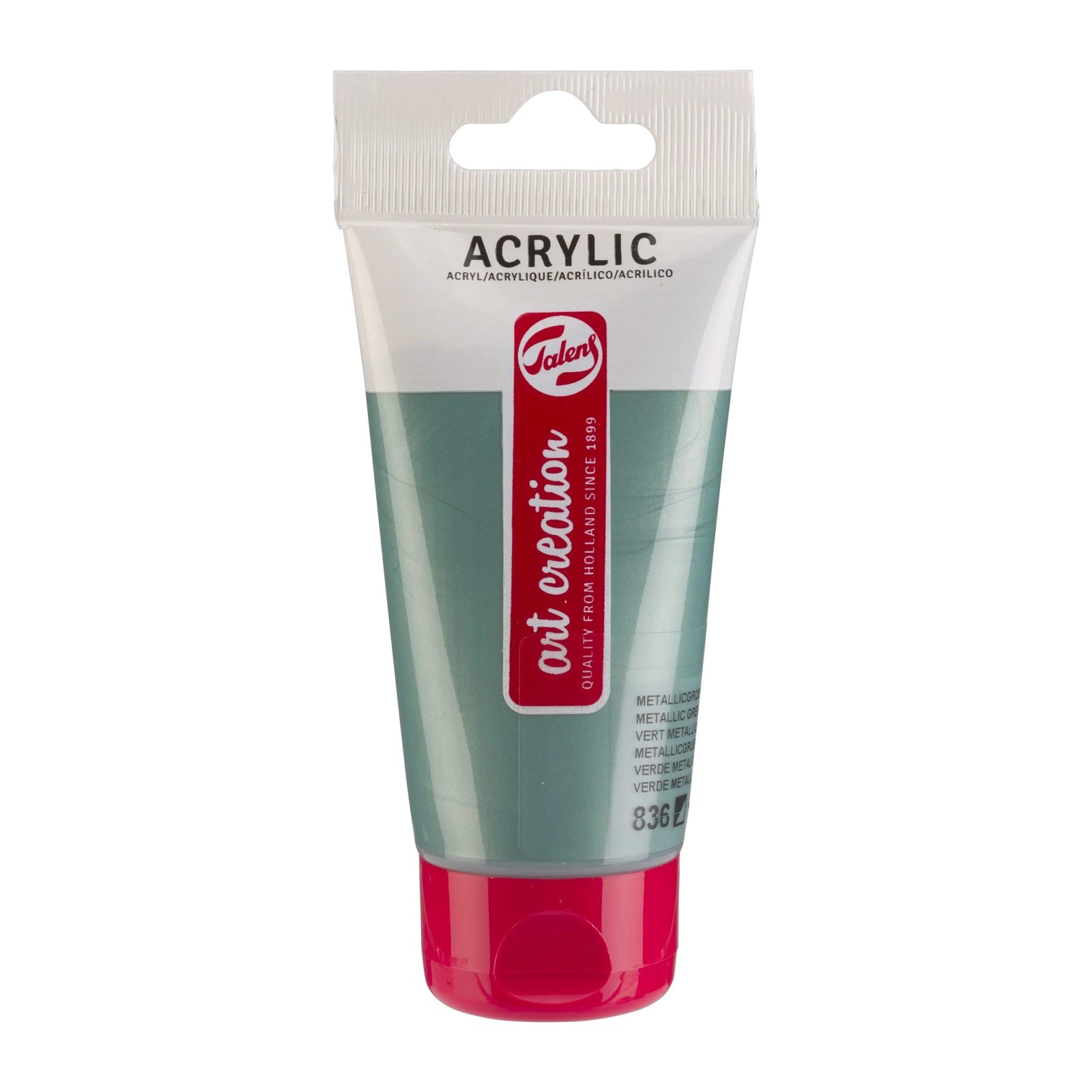 Talens Art Creation Acrylfarbe Tube 75 ml Metallicgrün 836 - Kidis Art