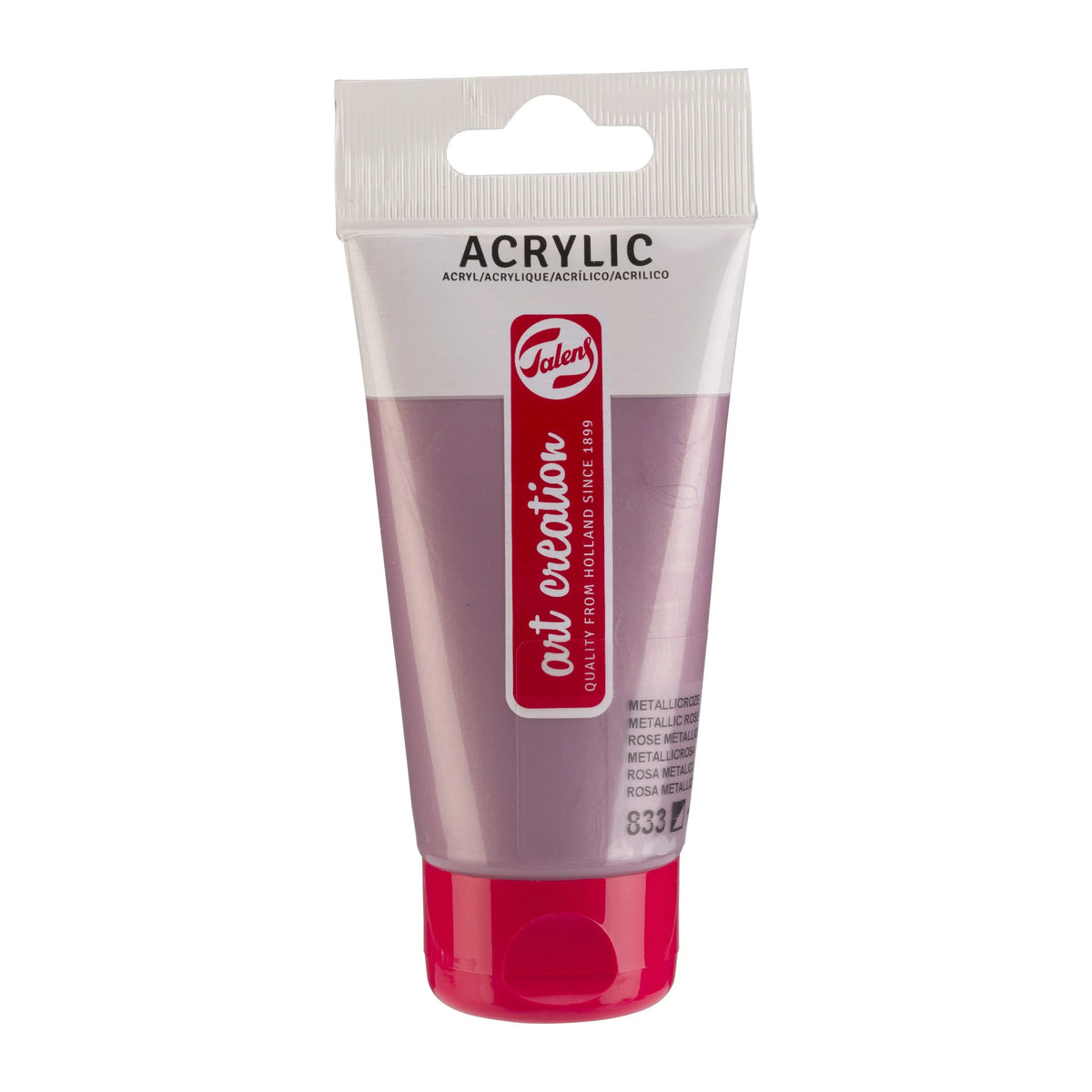 Talens Art Creation Acrylfarbe Tube 75 ml Metallicrosa 833 - Kidis Art