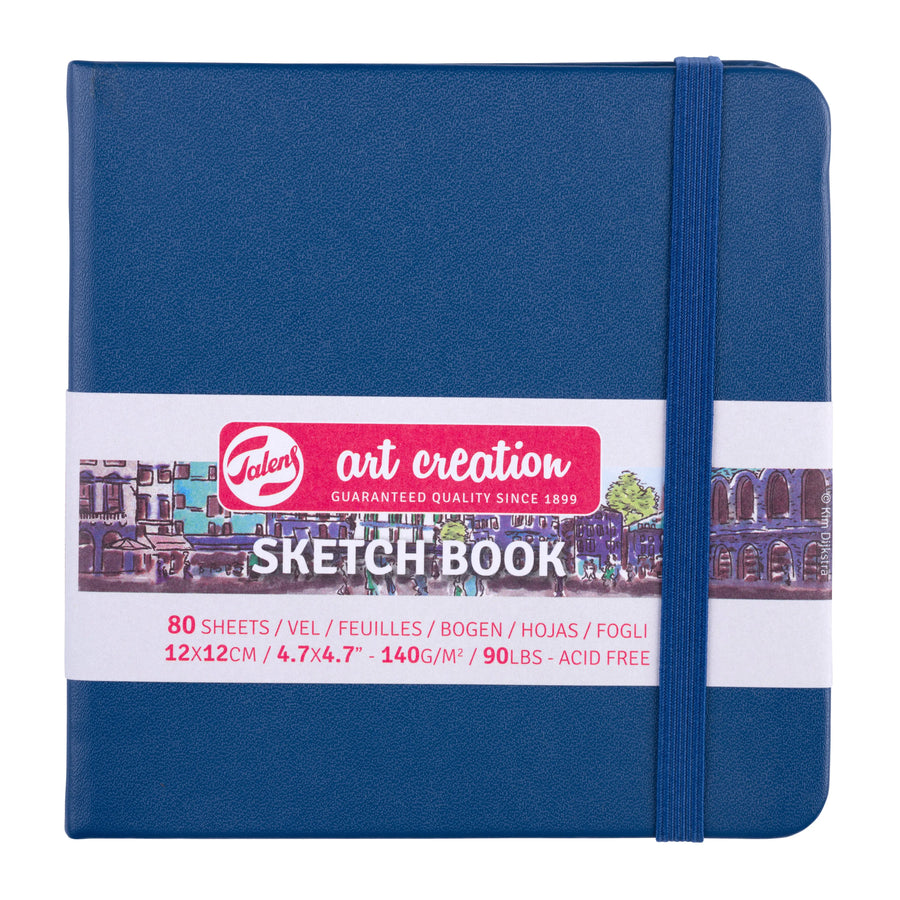 Talens Art Creation Skizzenbuch Marineblau 12 x 12 cm 140 g 80 Bogen