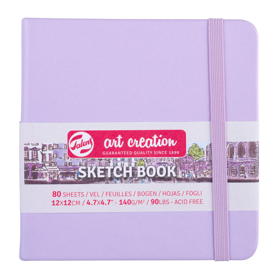 Talens Art Creation Skizzenbuch Pastellviolett 12 x 12 cm 140 g 80 Bogen