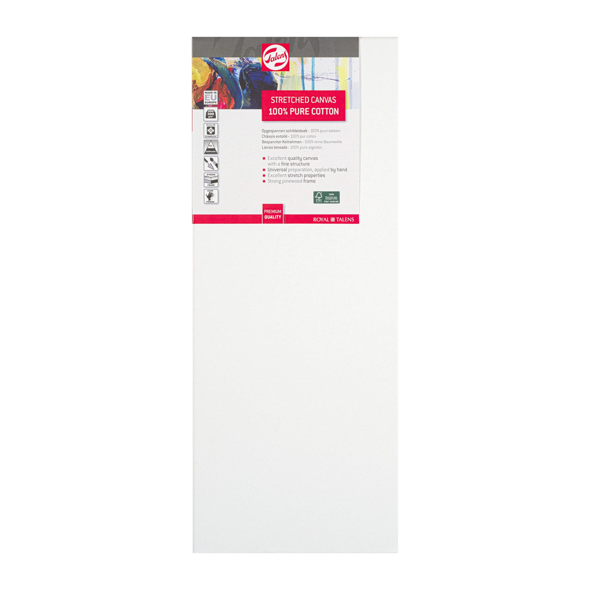 Talens Bespannter Keilrahmen Baumwolle 20 x 50 cm - Kidis Art