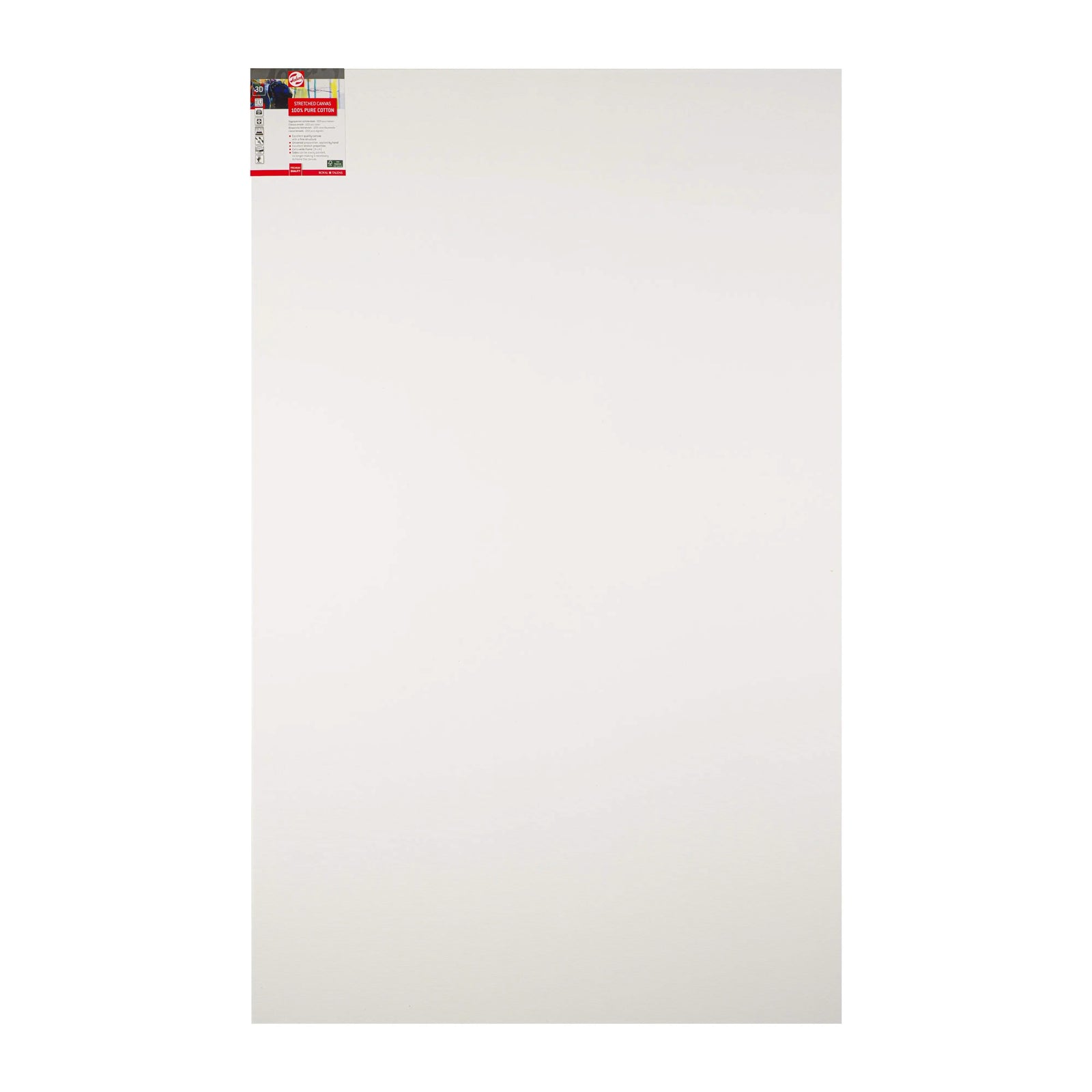 Talens Bespannter Keilrahmen Baumwolle 3D 100 x 160 cm - Kidis Art