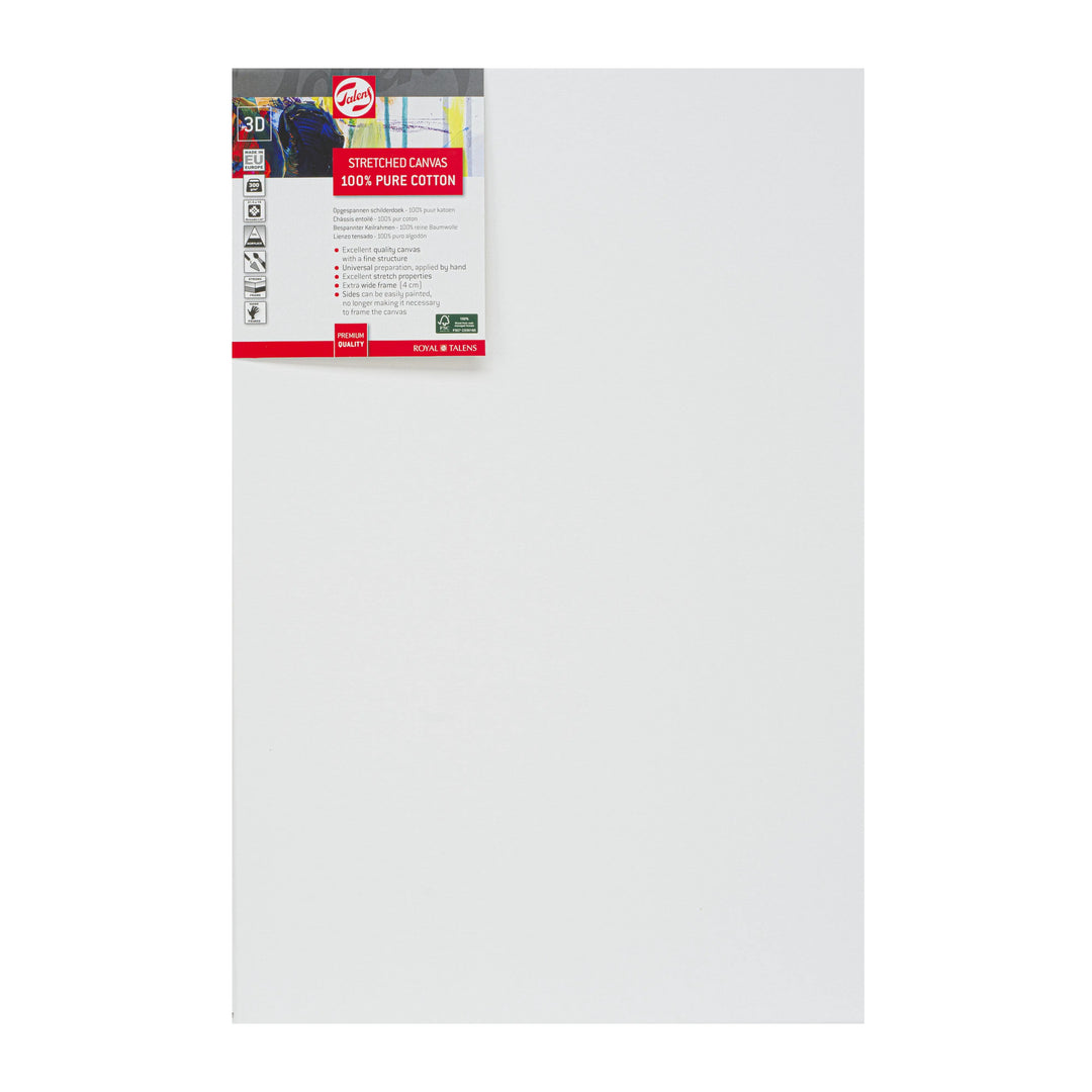 Talens Bespannter Keilrahmen Baumwolle 3D 40 x 60 cm